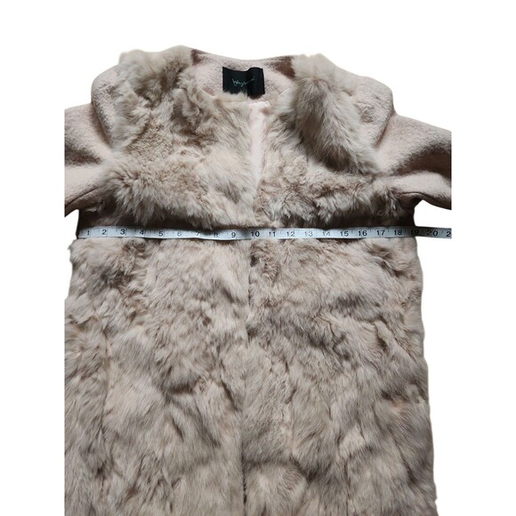 Wayward Rabbit Wool Blend Short Coat Womens Small Pink Old Money Mob Wife Chic - Picture 7 of 10